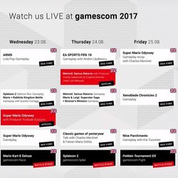 Programme Live Nintendo Gamescom 2017