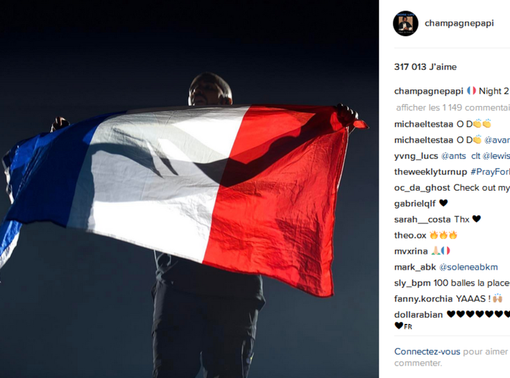 Drake drapeau france