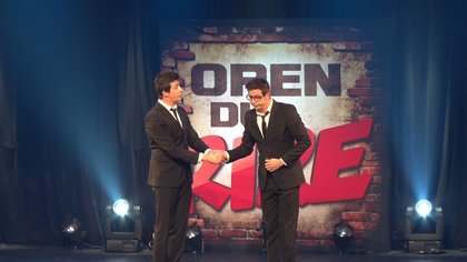   les Jumeaux Steeven et Christopher - photo extrait 1 - on n'est pas là pour vendre des cravates - Open du rire de Rire & Chansons