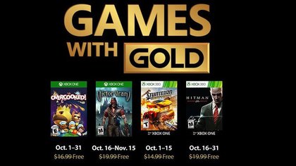 Jeux Xbox Gold octobre 2018