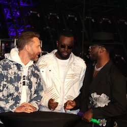 David Guetta, Gims et Dadju - Backstage NRJ Music Awards Paris Edition
