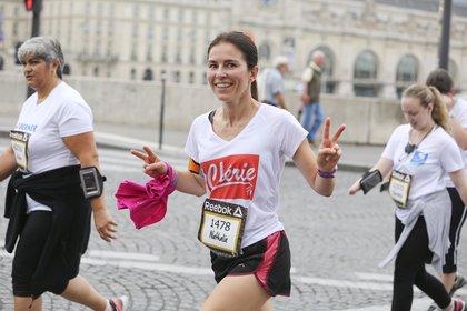 La team Fitnext/Chérie FM lors de la Parisienne
