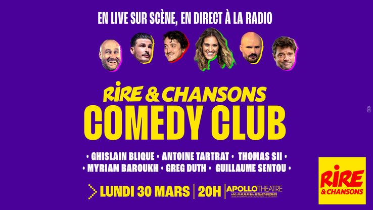 Rire & Chansons Comedy Club du 30-03-2026 - MEA avec noms
