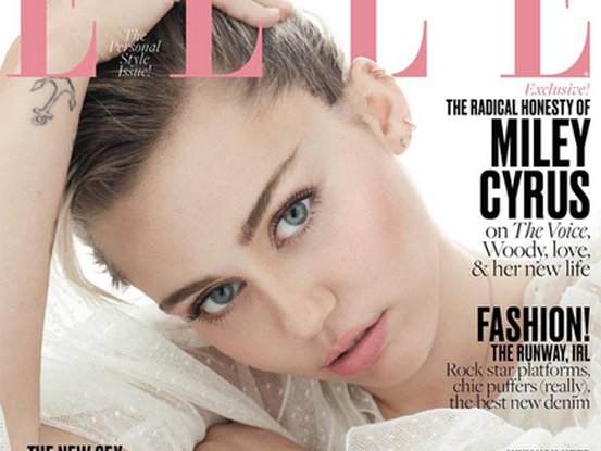 Miley Cyrus pour le magazine ELLE