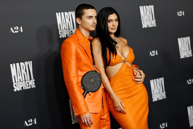 Timothée Chalamet et Kylie Jenner pour l'avant-première de "Marty Supreme", Californie (2025)