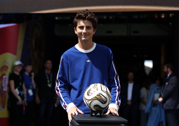 Timothée Chalamet lors de la finale de la Coupe du monde 2026 au New York New Jersey Stadium, le 19 juillet 2026.