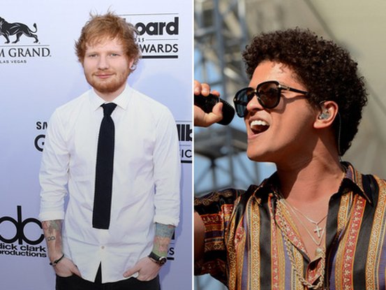 Ed Sheeran et Bruno Mars