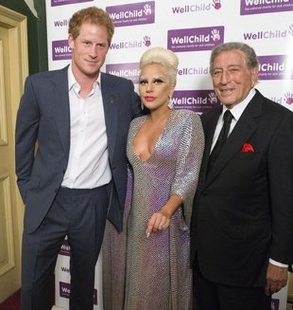 Lady Gaga et Tony Bennett rencontrent le Prince Harry