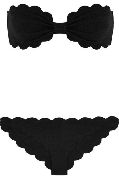 Bikini bandeau à découpes