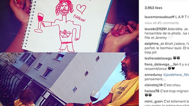 Jérémy Frérot : un dessin adorable fait par la fille de Laure Manaudou
