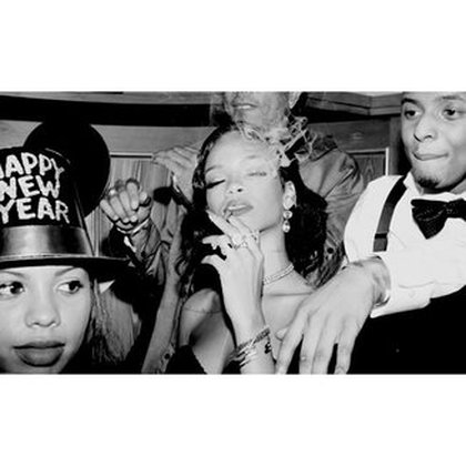 Rihanna lors du reveillon