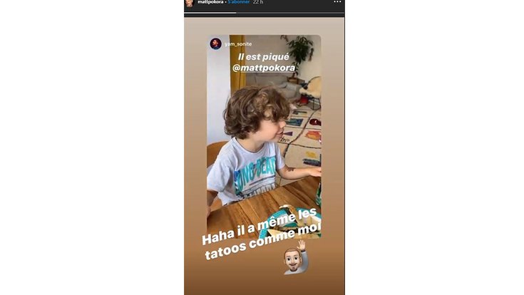 La Story Instagram de M. Pokora