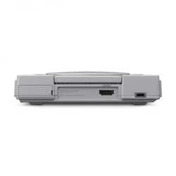 La PlayStation Classic vue de dos.