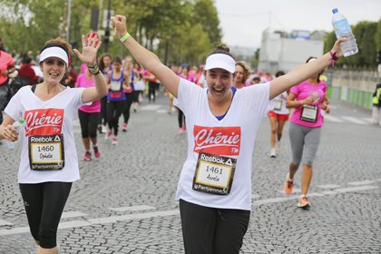 La team Fitnext/Chérie FM lors de la Parisienne