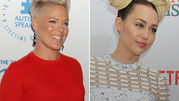Pink : une nouvelle fan de Miley Cyrus !