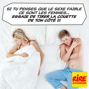 Blague en image : le couple au lit