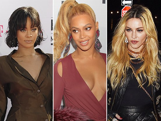 Rihanna, Beyoncé et Madonna
