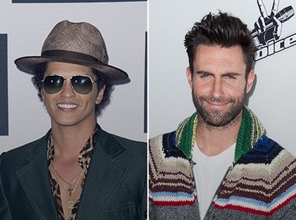 Bruno Mars et Adam Levine