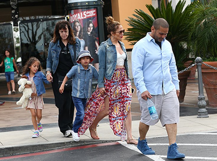 Jennifer Lopez et ses enfants