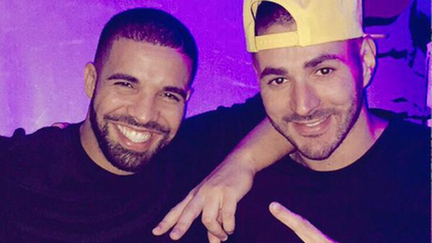 Karim Benzema : en soirée avec Drake!