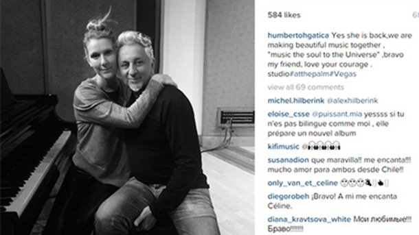 Céline Dion de retour en studio