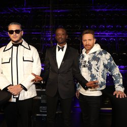 DJ Snake, Ahmed Sylla et David Guetta - Backstage NRJ Music Awards Paris Edition