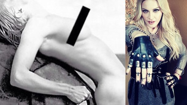 Madonna pose nue contre la censure!