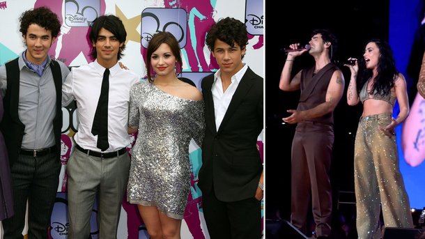 Demi Lovato et les Jonas Brothers font revivre "Camp Rock" en live