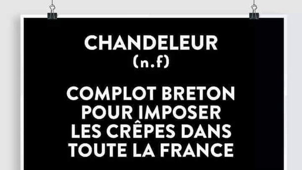 La blague du jour : "La Chandeleur"