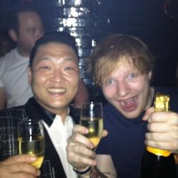 PSY : ai passé une super After Party avec @edsheeran lolol