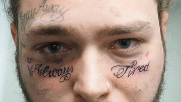 Post Malone: un nouveau tatouage sur le visage!