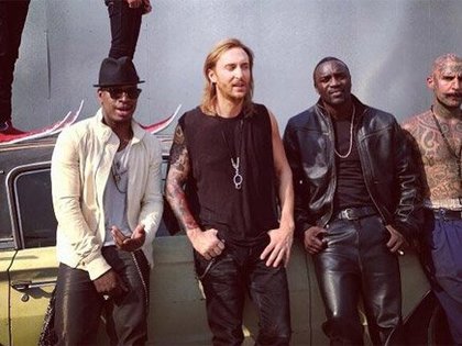Akon : sur le tournage du clip de Work Hard Play Hard avec David Guetta et Neyo 