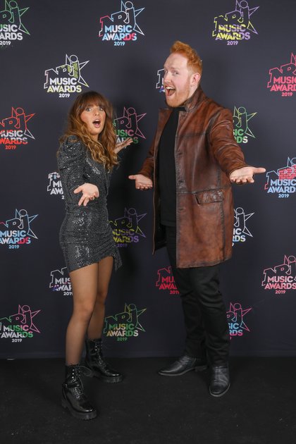 Philippine et Gavin James - Photocall - NRJ Music Awards 2019