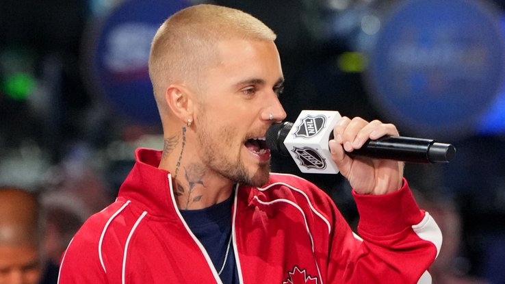 Justin Bieber à la Draft NHL 2026 à New York