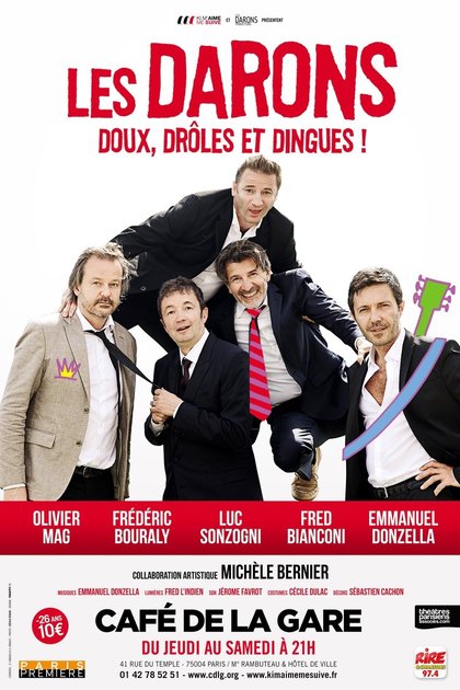 Les Darons au Café de la Gare - affiche