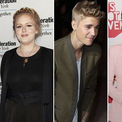 Adele, Rihanna et Justin Bieber