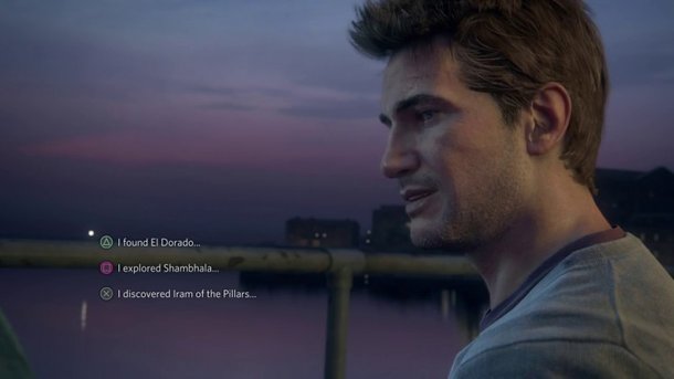 Uncharted 4 : certains dialogues sont à choix multiples