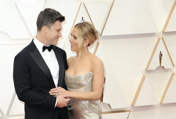 Scarlett Johansson et Colin Jost
