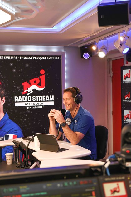 Thomas Pesquet dans l'émission NRJ Radio Stream