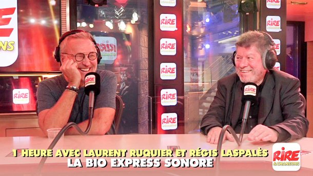 Humour vidéo - Laurent Ruquier et Régis Laspalès - La bio express sonore