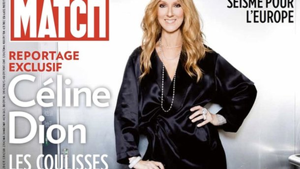 Céline Dion fait la Une de Paris Match !