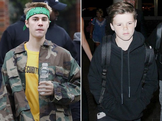 Justin Bieber et Cruz Beckham