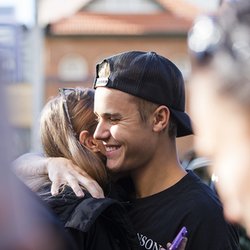 Justin Bieber avec ses fans en Australie