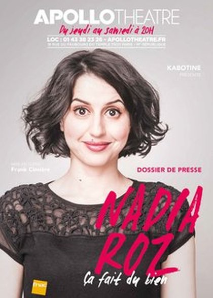Nadia Roz à l'Apollo Théâtre - affiche