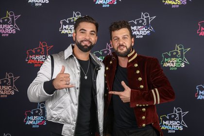 Claudio Capéo et Kendji Girac- Le Photocall des NRJ Music Awards 2019