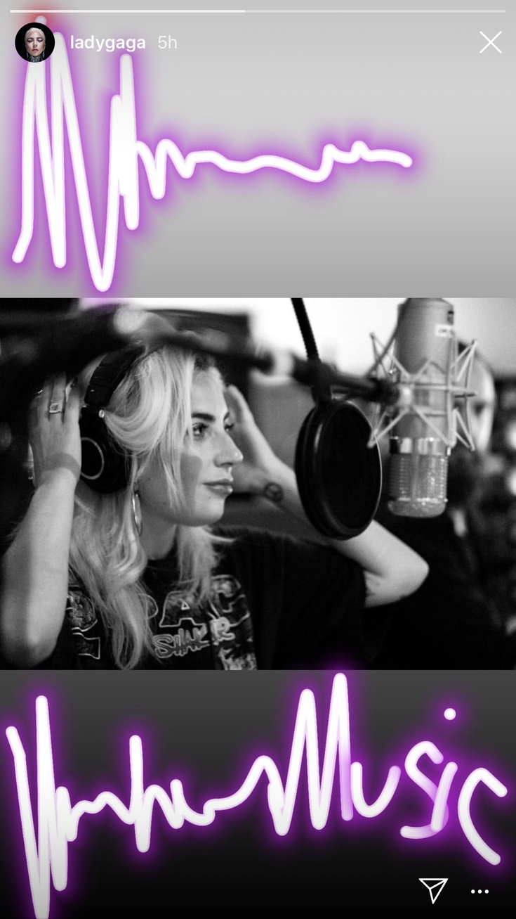 Lady Gaga en studio
