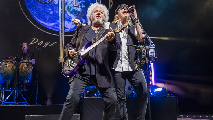 Toto - Steve Lukather et Joseph Williams live à Clarkston, Michigan, août 202
