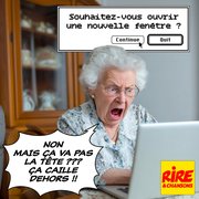 Blague en image : mamie et son ordi