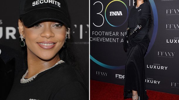 Rihanna pose fièrement avec ses «Chaussures de l’Année»