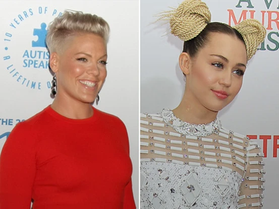 Pink et Miley Cyrus